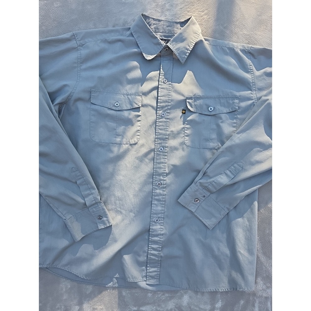 Rip Curl Men's L Button Up Shirt Grey Y2K 90's Grunge‎ Skate Street